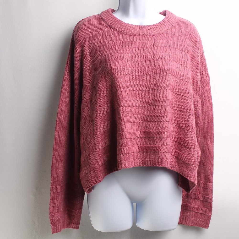 Topshop Cropped Knit Sweater Women's Size Large US12 EUR44 UK16